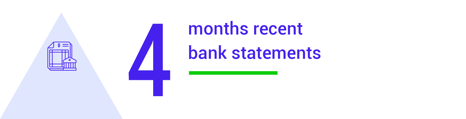 How to Apply - 4 months recent bank statements